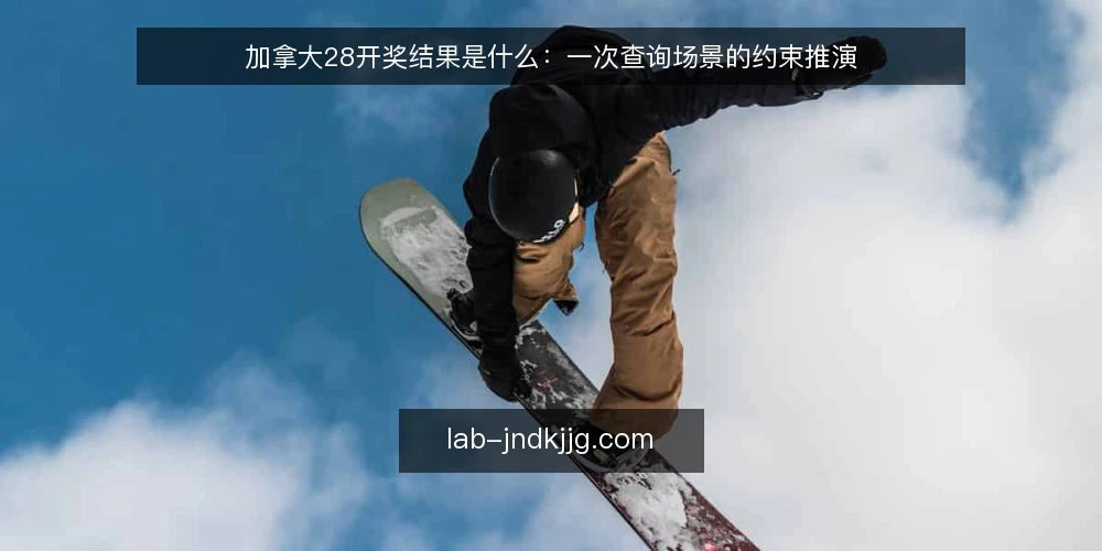加拿大28开奖结果是什么：一次查询场景的约束推演 — 场景设定：一次查询需求的出现 配图